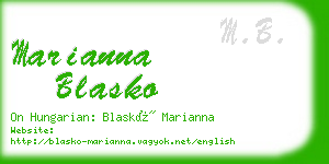 marianna blasko business card